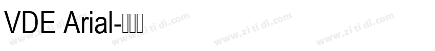 VDE Arial字体转换
